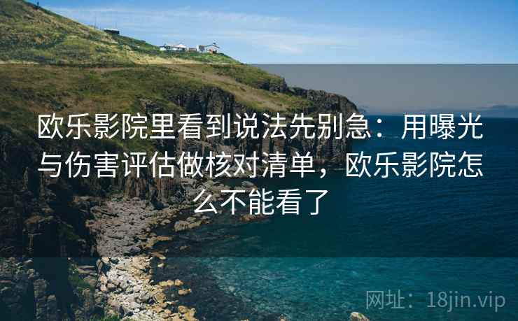 欧乐影院里看到说法先别急：用曝光与伤害评估做核对清单，欧乐影院怎么不能看了