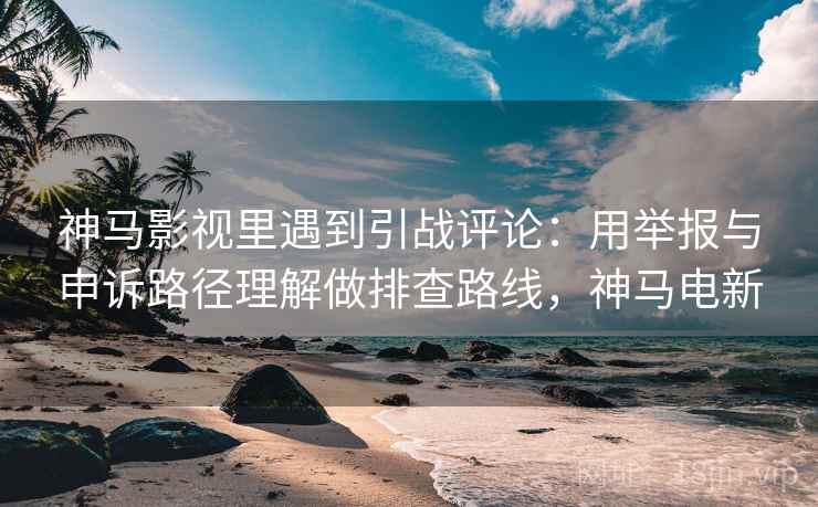 神马影视里遇到引战评论：用举报与申诉路径理解做排查路线，神马电新