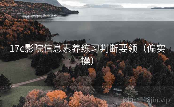 17c影院信息素养练习判断要领（偏实操）